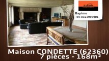 A vendre - maison - CONDETTE (62360) - 7 pièces - 168m²