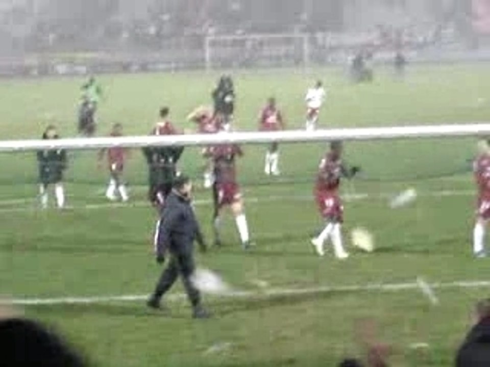 Metz Caen fin de match