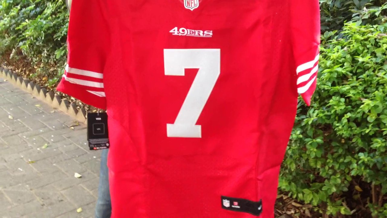 Cheap Nike San Francisco 49ers 7 Kaepernick Red Limited Jersey UK