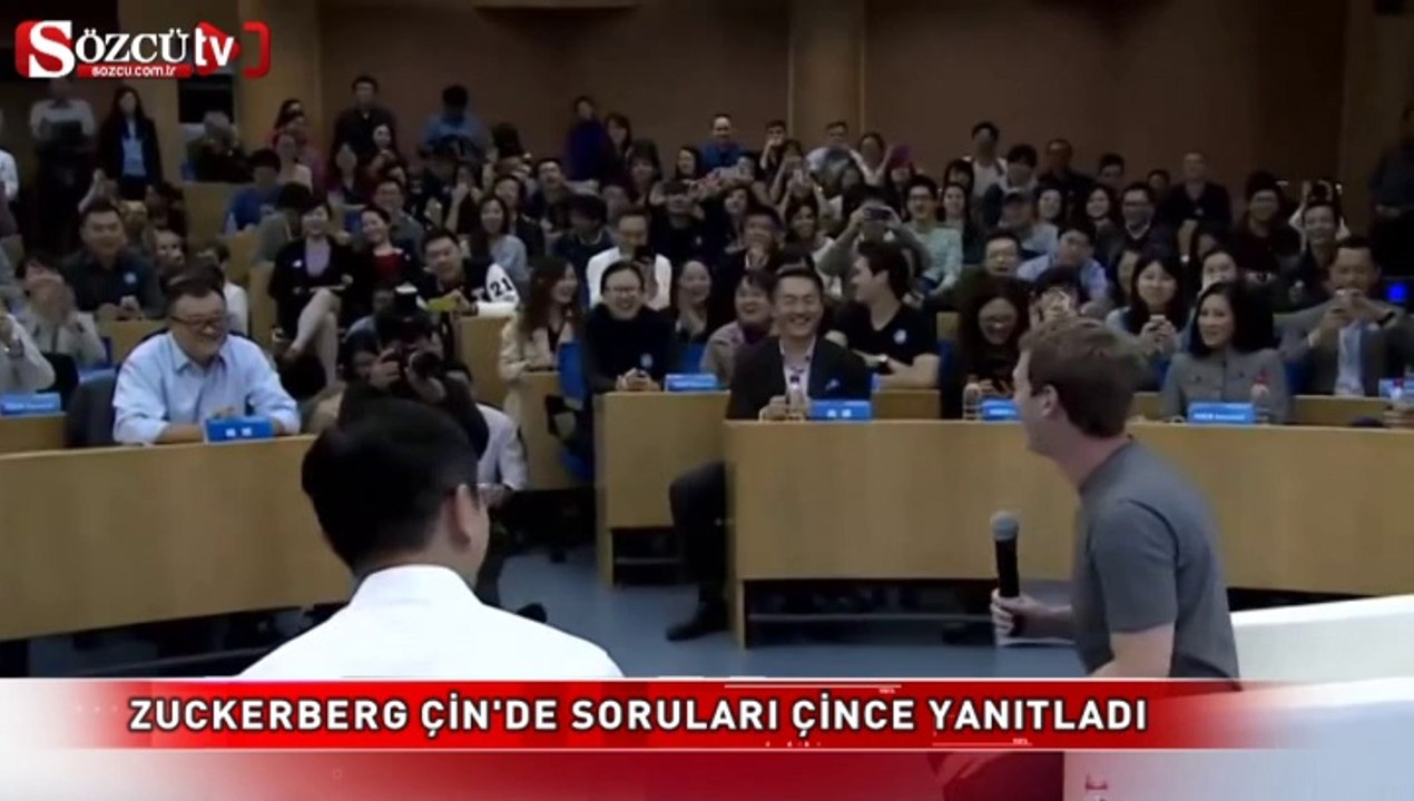 Zuckerberg Çin'de soruları Çince yanıtladı