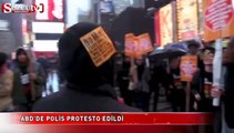 ABD'de polis protesto edildi