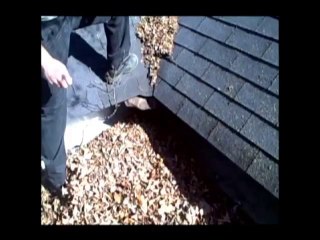 A Louisville Home Inspector Shows Roof Debris