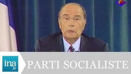 François Mitterrand "Changer le nom du PS ?" - Archive INA