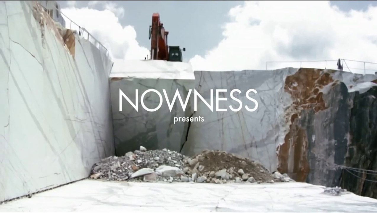Otherworldly landscape of a marble quarry in the Apuan Alps, Northwest Italy