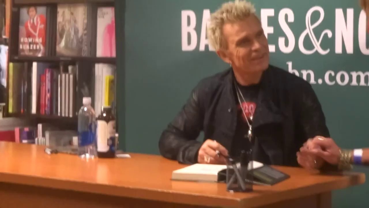 Billy Idol Book Signing At Barnes & Nobles, Wed,Ooctubre 8,2014