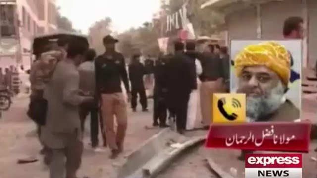 CCTV Footage Blast near Molana Fazal ur Rehman's Vehicle | Live Pak News