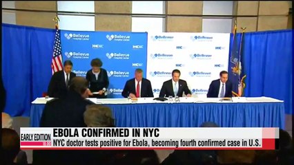 NYC doctor tests positive for Ebola