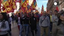 İtalya'daki işçiler greve gitti