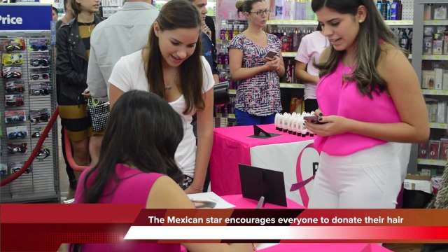 Maite Perroni helps raise awareness for Breast Cancer Month