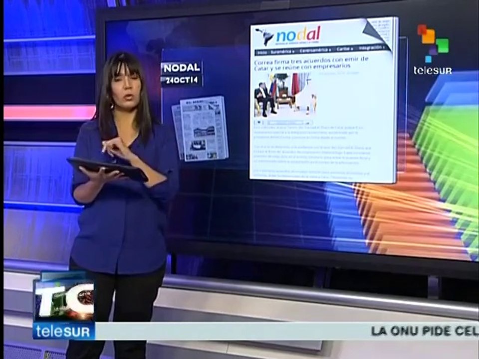 Rafael Correa firma acuerdos con Qatar