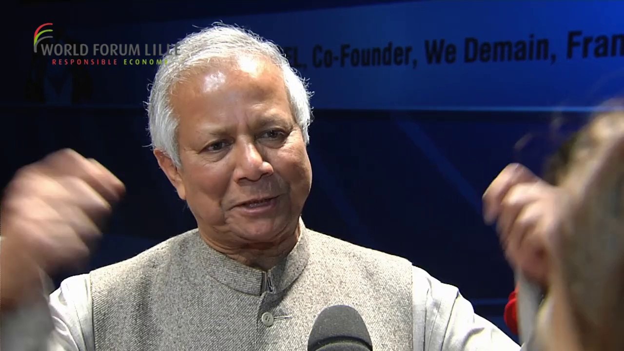 Muhammad Yunus : World Forum Lille 2014