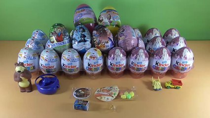 Kinder Surprise Eggs Unboxing by Surprise Tube