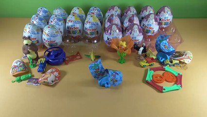 Kinder Surprise Eggs Unboxing by Surprise Tube