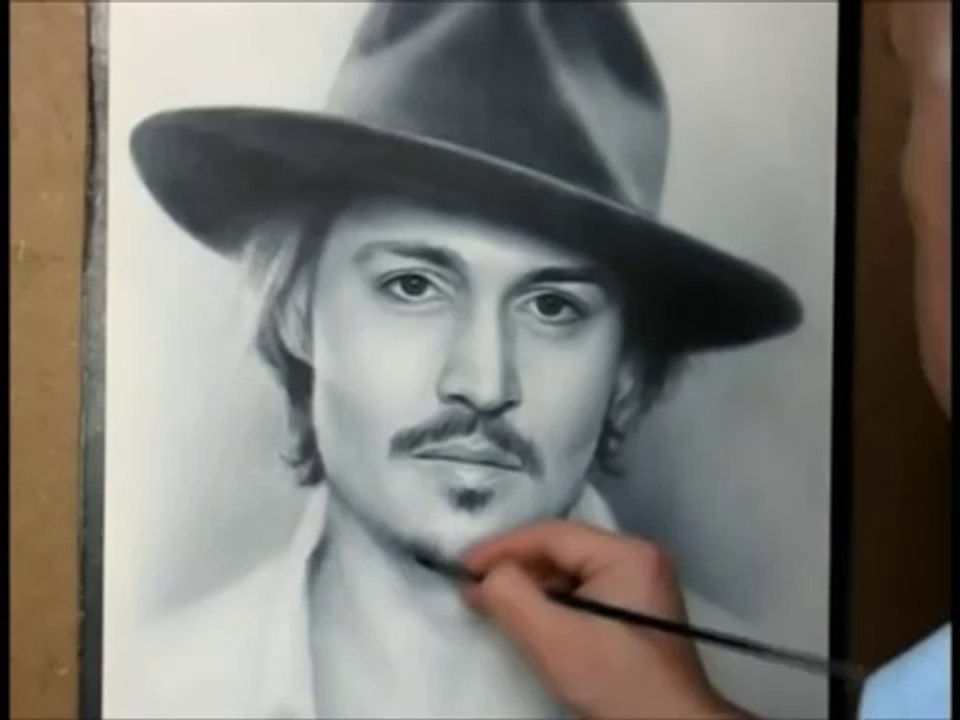 karakalem portre çizim teknikleri YAVAŞ ÇEKİM