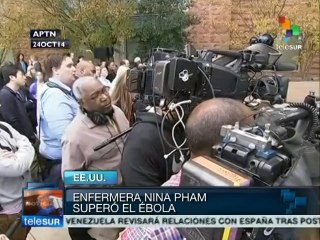 Primera infectada con ébola en EE.UU. vence al virus