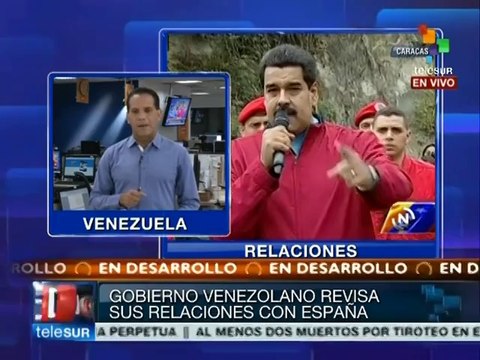 Maduro ordena revisar relaciones con España