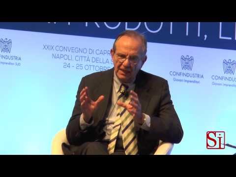 Napoli - Padoan al convegno dei giovani di Confindustria (24.10.14)