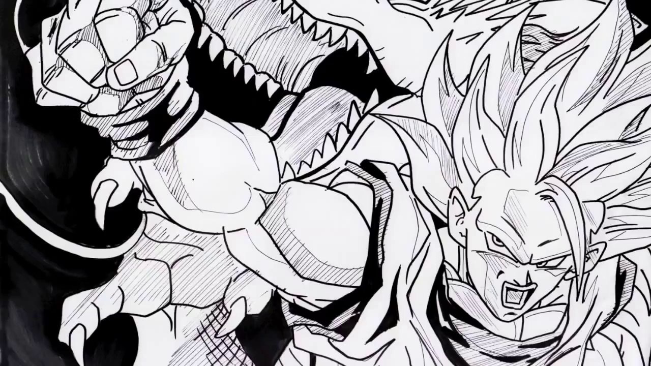 HOW TO DRAW GOKU FIST OF DRAGON 龍拳