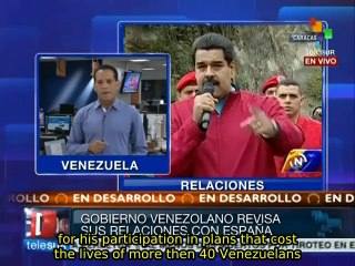Maduro orders reassessment of Venezuela-Spain relations