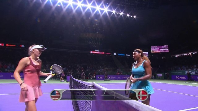 WTA World Tour Finals: Williams bt. Wozniacki (2-6 6-3 7-6)