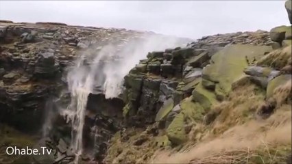 Şelaleyi Terse Akıtan Şiddetli Rüzgar