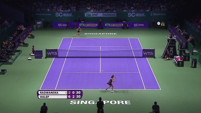 WTA Tour Finals: Halep bt. Radwanska (6-2 6-2)
