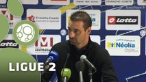 Conférence de presse FC Sochaux-Montbéliard - Stade Lavallois (1-1) : Olivier ECHOUAFNI (FCSM) - Denis ZANKO (LAVAL) - 2014/2015
