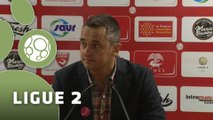 Conférence de presse Nîmes Olympique - AJ Auxerre (0-1) : José  PASQUALETTI (NIMES) - Jean-Luc VANNUCHI (AJA) - 2014/2015