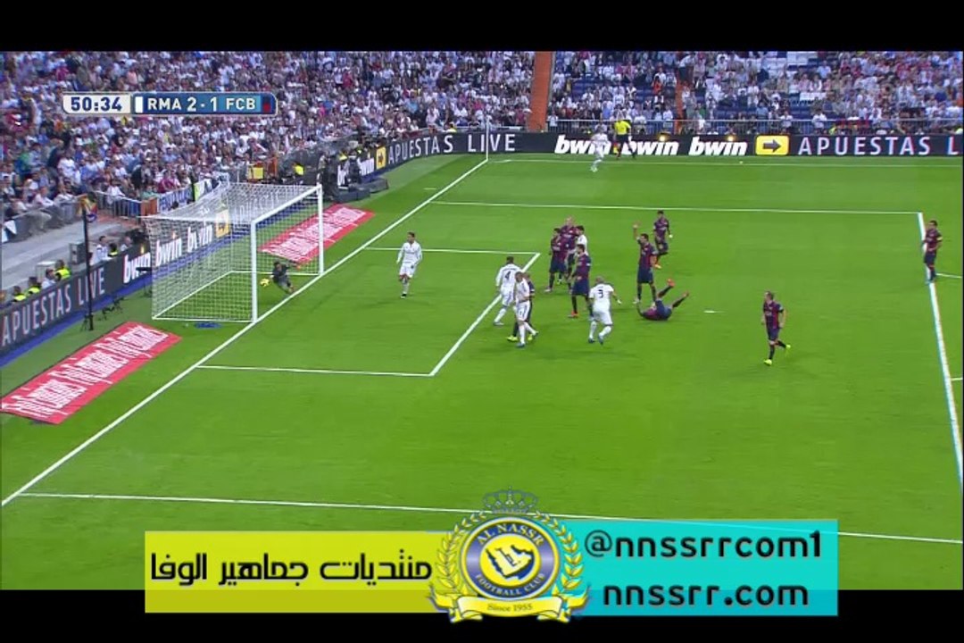 هدف #ريال-مدريدالثاني ضد #برشلونة 2-1 | #بيبي
