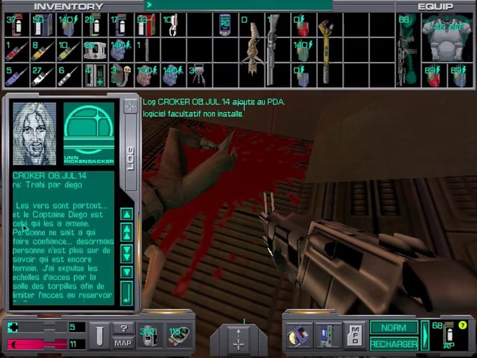 System Shock 2 walkthrough 12 - La chair et le pouvoir offert