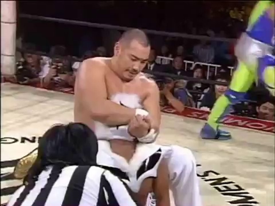 Great Sasuke, SATO, Shiryu vs. Jinsei Shinzaki, Super Delfin, Gran Naniwa - AJW 11/20/94
