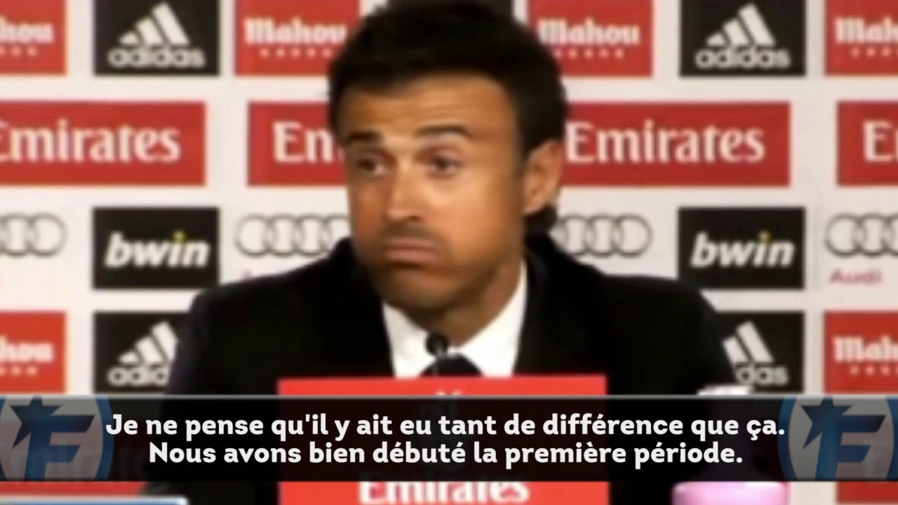 Luis Enrique lucide après la défaite à Bernabéu