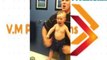 Baby adorably flexes muscles with dad