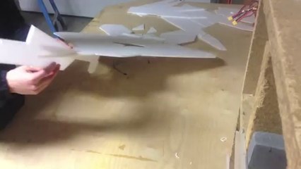 How to make RC Plane F22-V2 Fomic. (video 3)