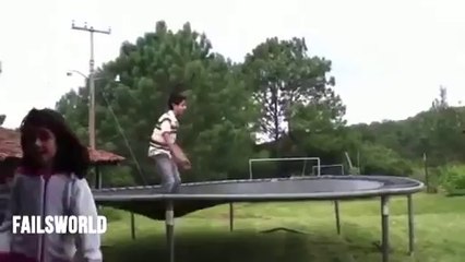 [+18 ~ Sexy Funny Girl]Trampoline Exit Like A Boss __ Failsworld