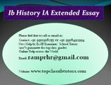 ib history hl ia extended essay online help tutor