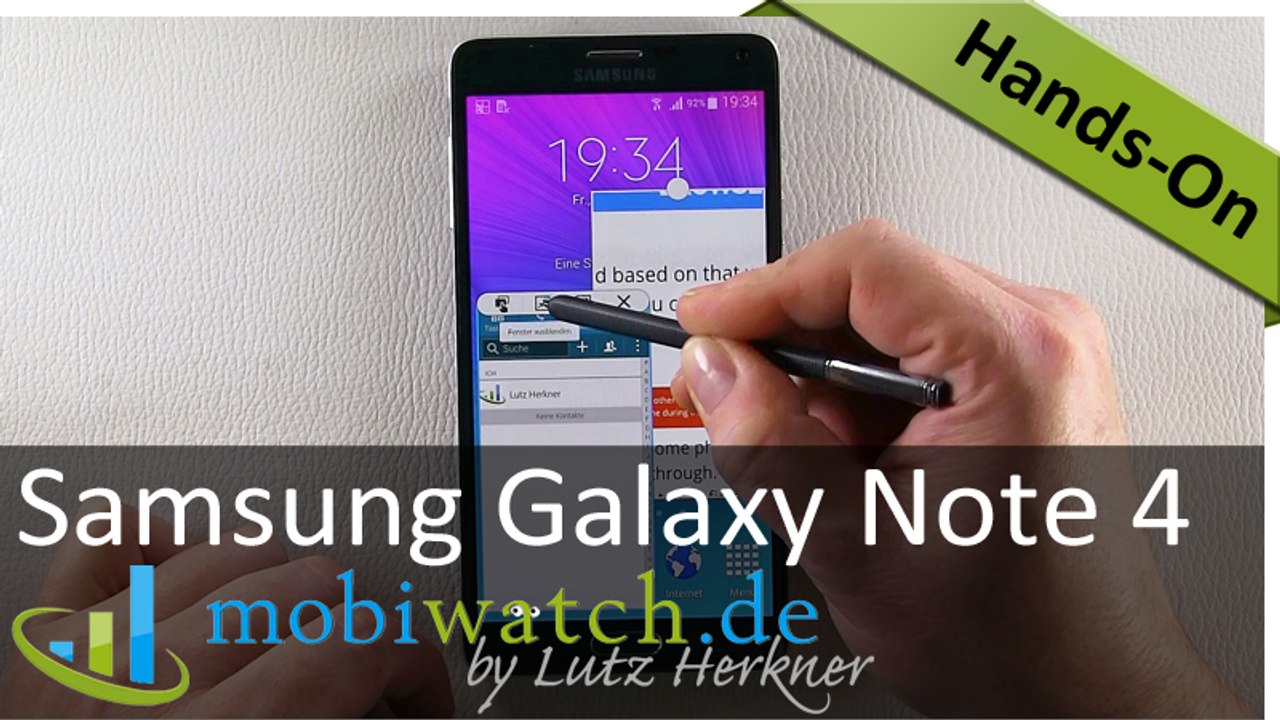 Details zum Samsung Galaxy Note 4 im Video-Test
