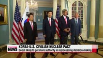 Seoul likely to restrictions relaxed in revised civilian nuclear pact with Washington