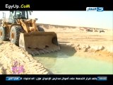 ريهام سعيد  تغرق   فى اول مكان يظهر به ماء فى مكان حفر قناة السويس الجديدة