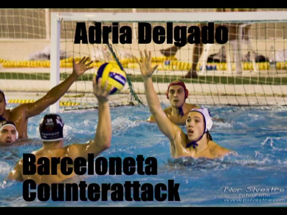 Adria Delgado Goal Barceloneta counterattack water polo
