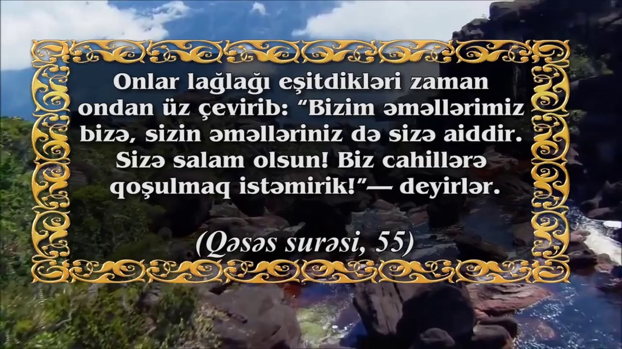 Gözəl mövzular - Boş və faydasız işlərdən üz çevirmək