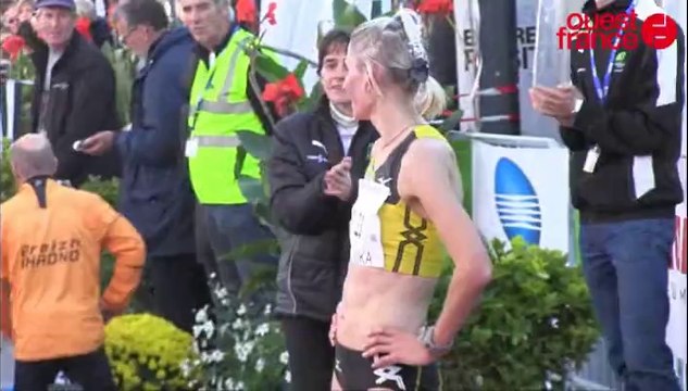 L'arrivée des pros et des amateurs au Marathon vert