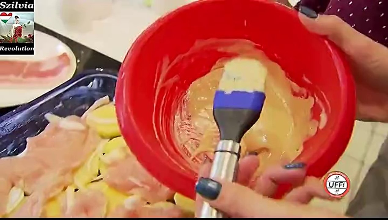 Péter Szabó Szilvia krumplis-baconos csirkét sütött az UFF-lányokkal_WMV V9