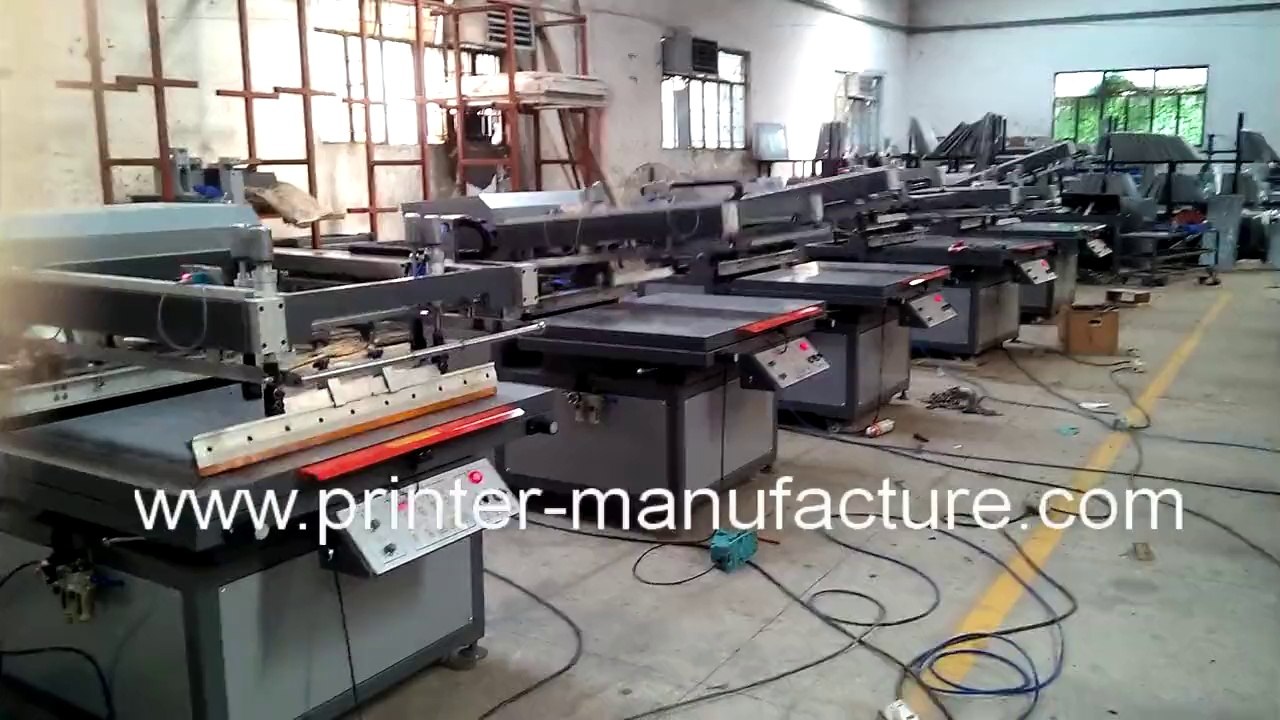 Flat Bed Screen Printing Machine Flat Screen Printer