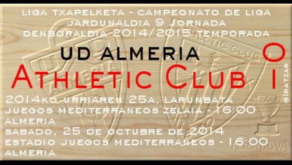 Jor.9: UD Almería 0 - Athletic 1 (25/10/14)