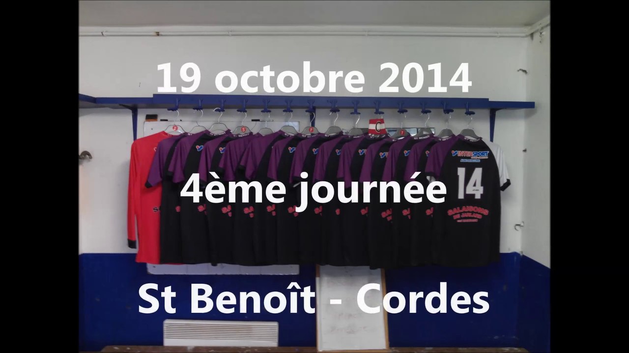 Résumé match St Benoît - Cordes du 19/10/2014