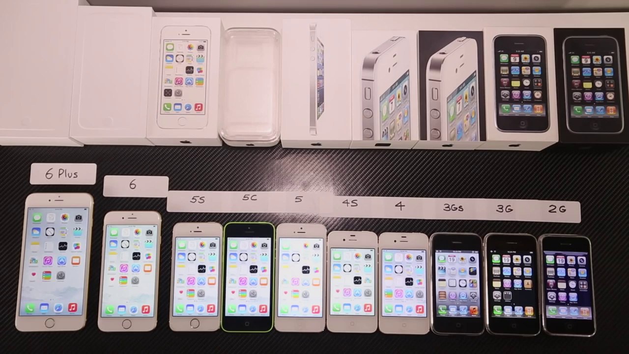 iPhone 6 Plus vs 6 vs 5S vs 5C vs 5 vs 4S vs 4 vs 3Gs vs 3G vs 2G Speed Comparison Test