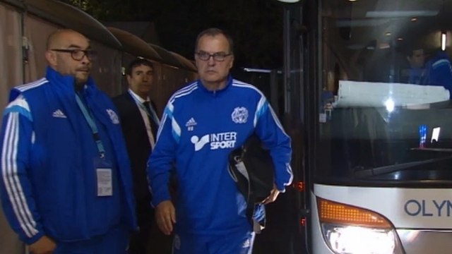 L'arrivée des Olympiens concentrés à Gerland