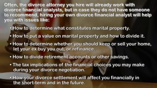 What a Michigan Divorce Financial Analyst Can Do for You