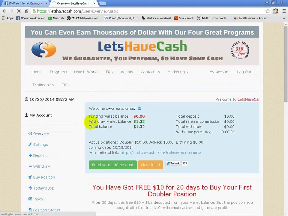 Lets have Cash